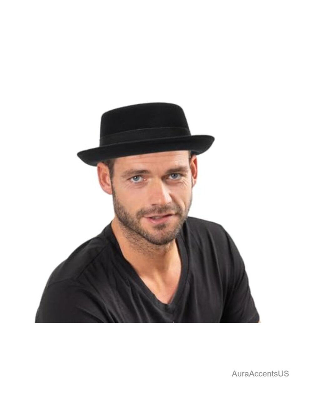 Wool Flat Top Pork Pie Hat Fedora